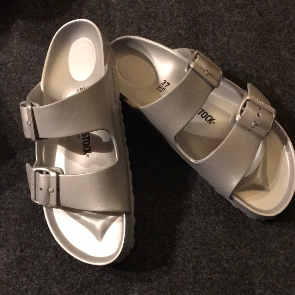 Size 37 Birkenstock Ava Arizona Silver